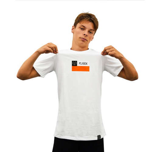 Koszulka Flisek Orange Box White